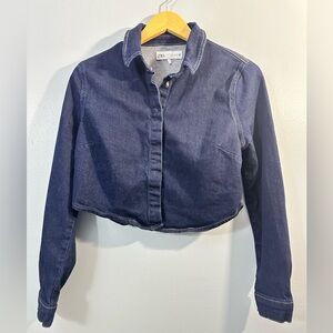 Zara Dark Blue Jean Jacket